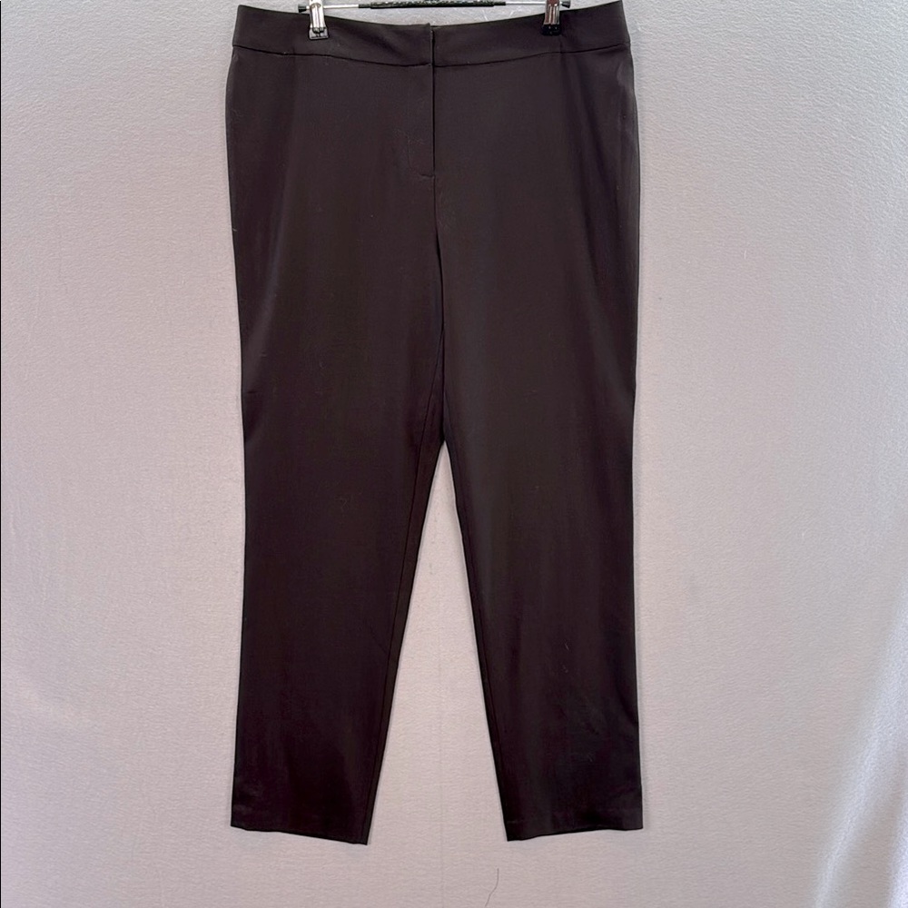 Eileen Fisher - NWOT women’s straight leg brown wool blend pants size petite L